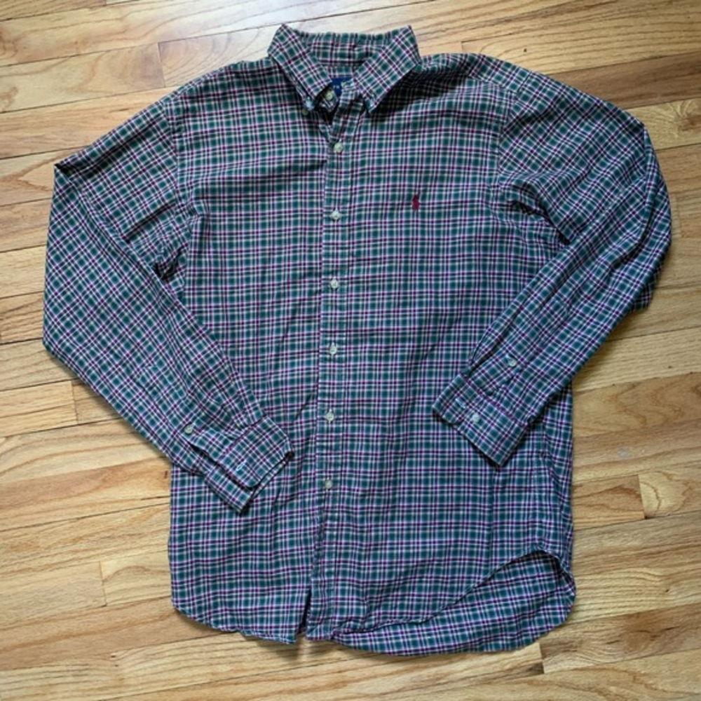 Ralph Lauren Long‎ Sleeve Classic Fit Size Medium Button Down Shirt